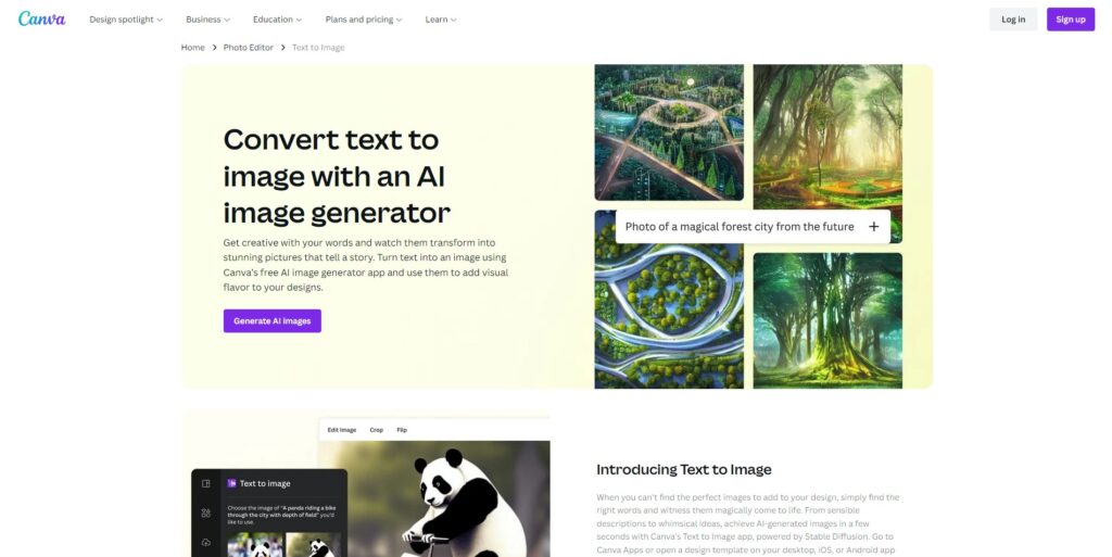 Canva Free AI Image Generator - Text to Image App