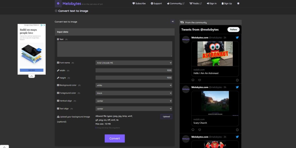 Melobytes - Convert Text to Image AI