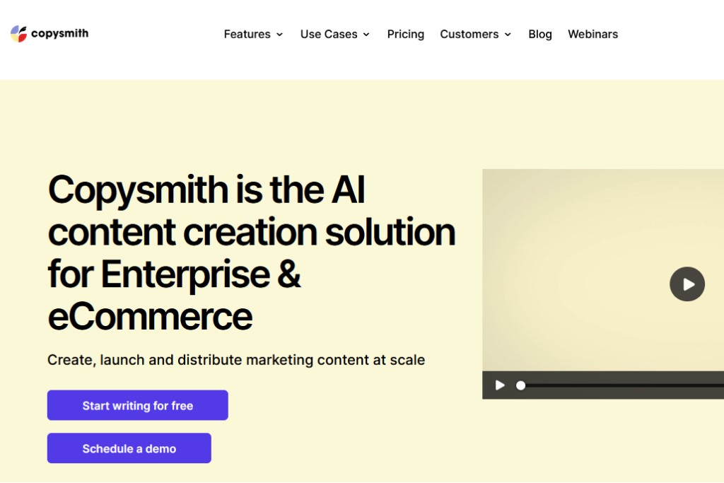 Copysmith Text Generation for eCommerce Stores