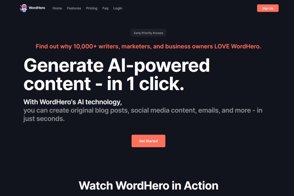 WordHero AI Content Generator