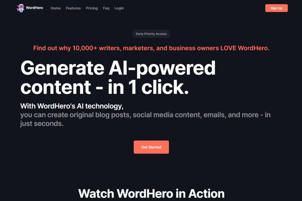 WordHero AI Writer